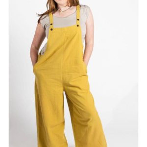 Cotton Overalls – Bohemian Wide-Leg Jumpsuit