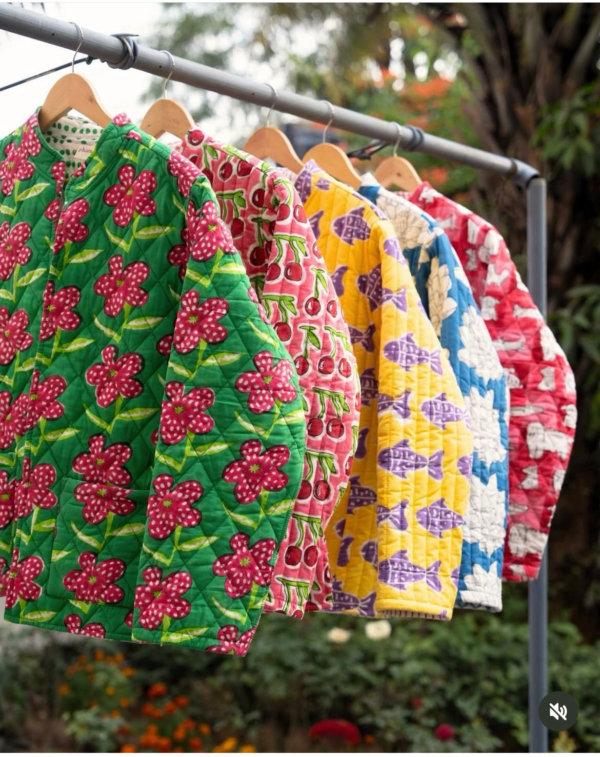 Bohemian Reversible Cotton Quilted Jacket