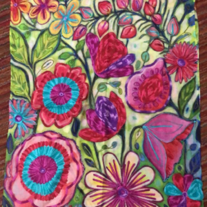 Bohemian Embroidered Scarf – Lightweight Wild Bloom Wrap for Women