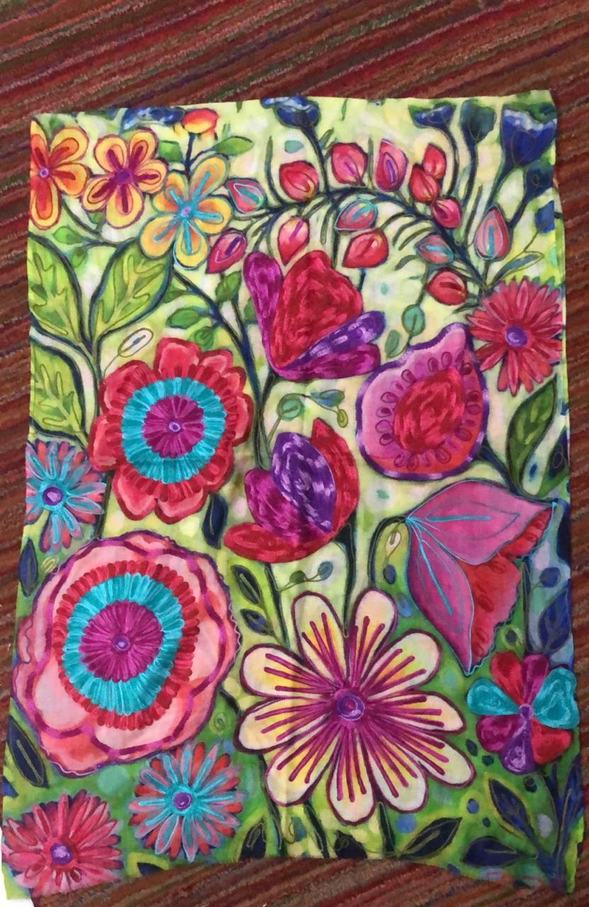 Bohemian Embroidered Scarf – Lightweight Wild Bloom Wrap for Women