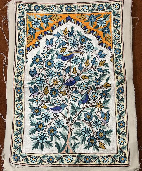 100% Wool Embroidered Wall hanging – Tree Of Life Tapestry