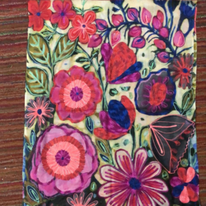Bohemian Embroidered Scarf – Lightweight Bloom Wrap for Women
