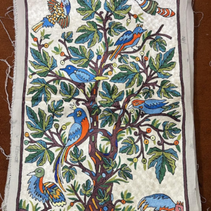 100% Wool Embroidered Wall hanging – Tree Life Scenic Tapestry